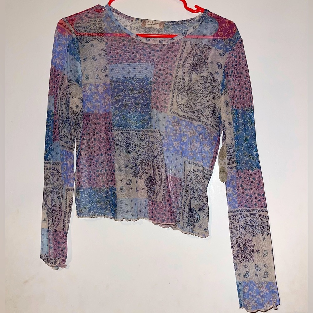 Altar’d State Sheer Long-Sleeve